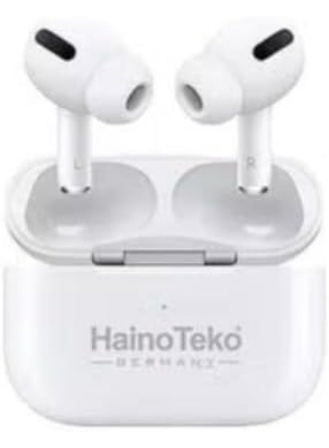 Haino Teko Air 5 Germany Wireless In-Ear Bluetooth Earphones – Haino Teko Air 5, Compatible with iPhones & Androids, High-Quality Sound, Comfortable Fit, Long Battery Life, Touch Control, Noise Isolation, Sleek White Design - Image 1