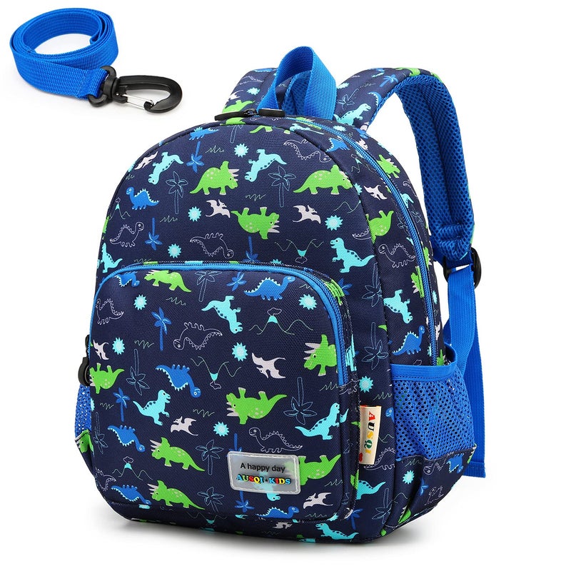 حقيبة ظهر ديناصور ثلاثية الأبعاد من ويليكيفا للأطفال حقائب ظهر للأولاد والبنات حقيبة أطفال مقاومة للماء حزام أمان للحضانة ديناصور أخضر