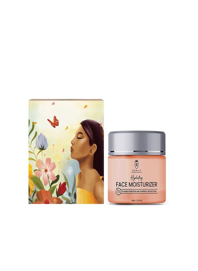 RAWLS Hydrating Face Moisturizer for Men and Women/Enriched with Red Clover, Vitamin B3 & B5, Aloevera and Lemongrass oil/No Paraben, No Silicon & No Sulphur/Suitable for all skin type - 50 ml - Image 1