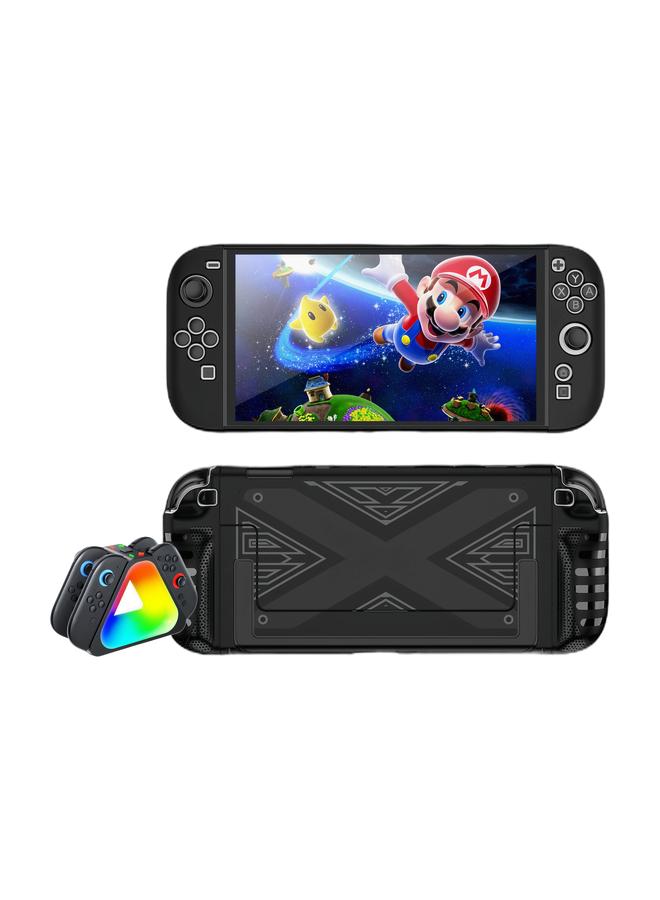 beteno Charging Dock for Nintendo Switch 2 Joy-Con Controllers, SW2 Joycon 2 Controller Charging Docking, Ergonomics & Magnetic Fast Charger Station for Switch 2 Accessories with RGB Light Mode & Cord - Image 1