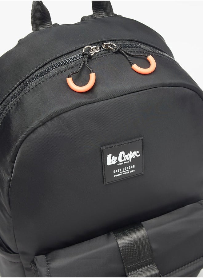 Lee Cooper - Logo Applique Backpack with Adjustable Shoulder Straps and Handle - Image 1