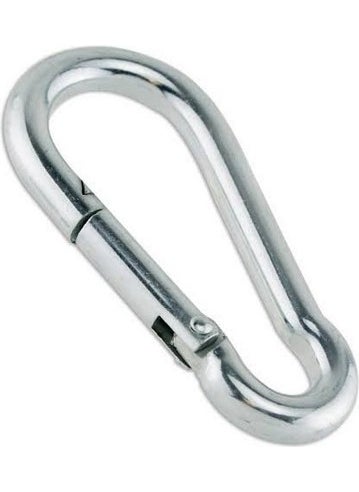 Pars Carabiner Spring Galvanized 8 mm (4 Pieces)  - Image 1