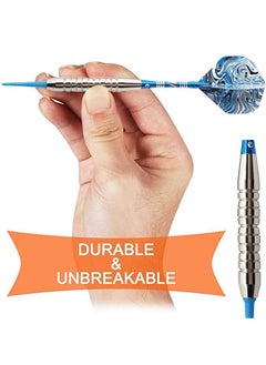 GROIC Tip Darts Set - Professional Darts Soft Tip for Dartboard with Iron Barrels and Extra Aluminum Shafts, Flights + Dart Tool + Gift Case  - Image 5
