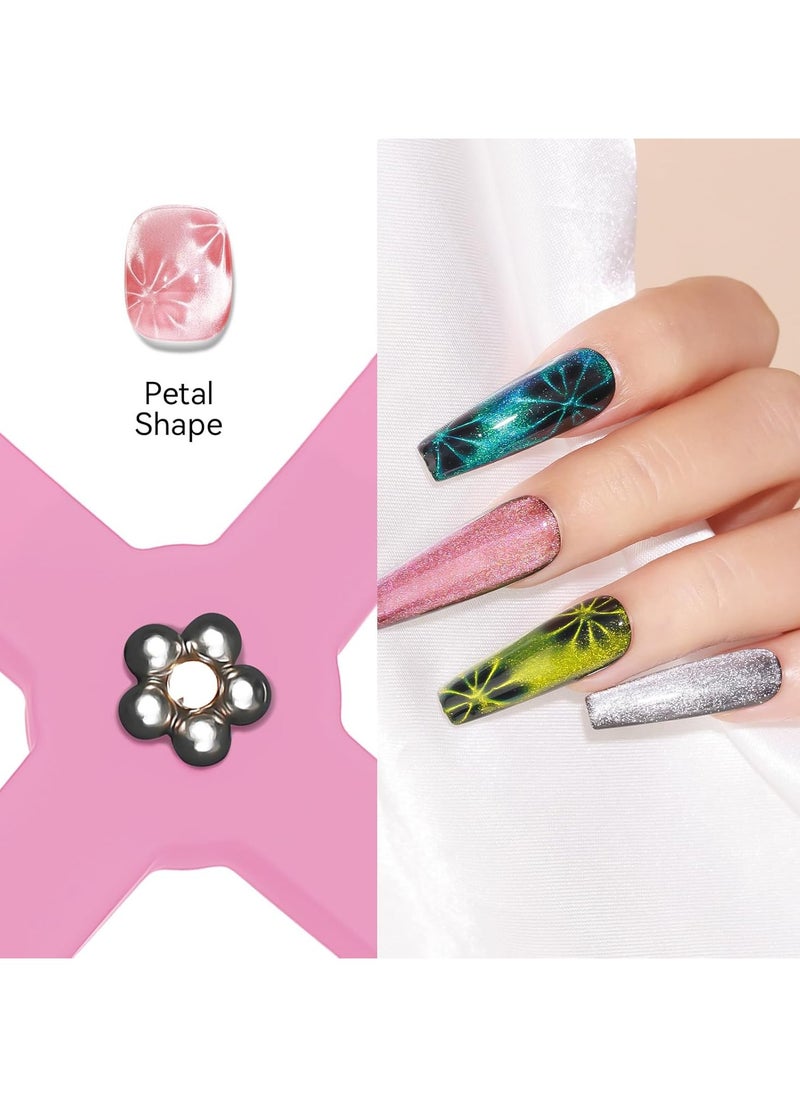 Goolsky 5 in 1 Nail Magnet Tool: Cat Eye Magnet Tool Multi-Function Magnet Stick 3D Magnetic Cat Eye Gel Polish, Nail Art Cat Eye Magnet Stick Nail Design Tools for Nail Salon Home DIY  - Image 4