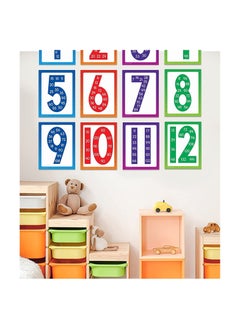 Generic Classroom Decor 12 Math Posters Multiples of Numbers 1-12 Printed for Teaching Basic Math Skills, for Home and Classroom Decor (Set of 12 Pieces) Up to Date 01222143812  - Image 3