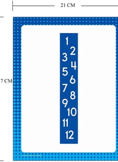 Generic Classroom Decor 12 Math Posters Multiples of Numbers 1-12 Printed for Teaching Basic Math Skills, for Home and Classroom Decor (Set of 12 Pieces) Up to Date 01222143812  - Image 5