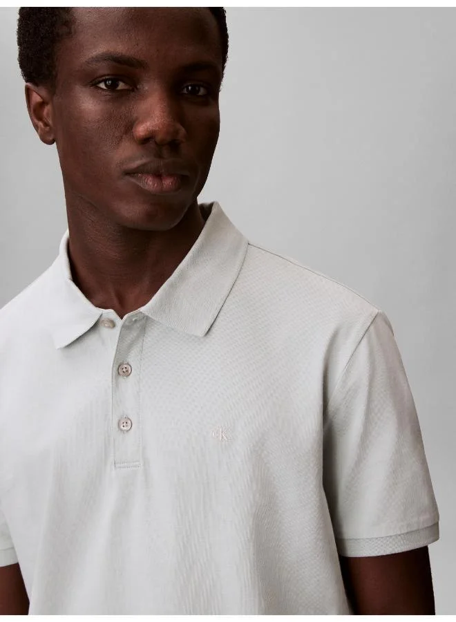 Classic Fit Monogram Embroidery Polo