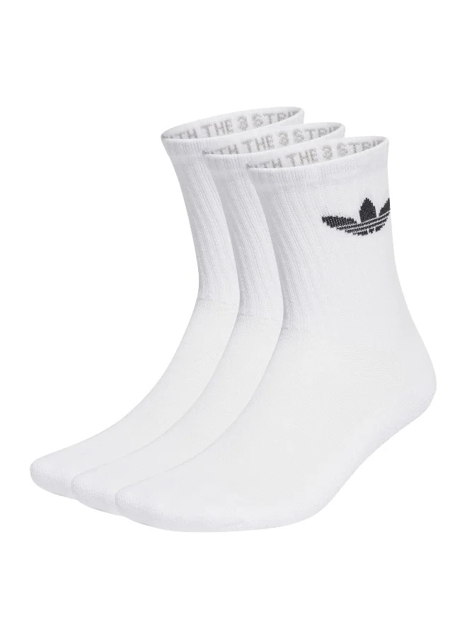 Adidas Adidas TR CREW S 3P White CASUAL Socks FOR MEN & WOMEN 11 - 12.5