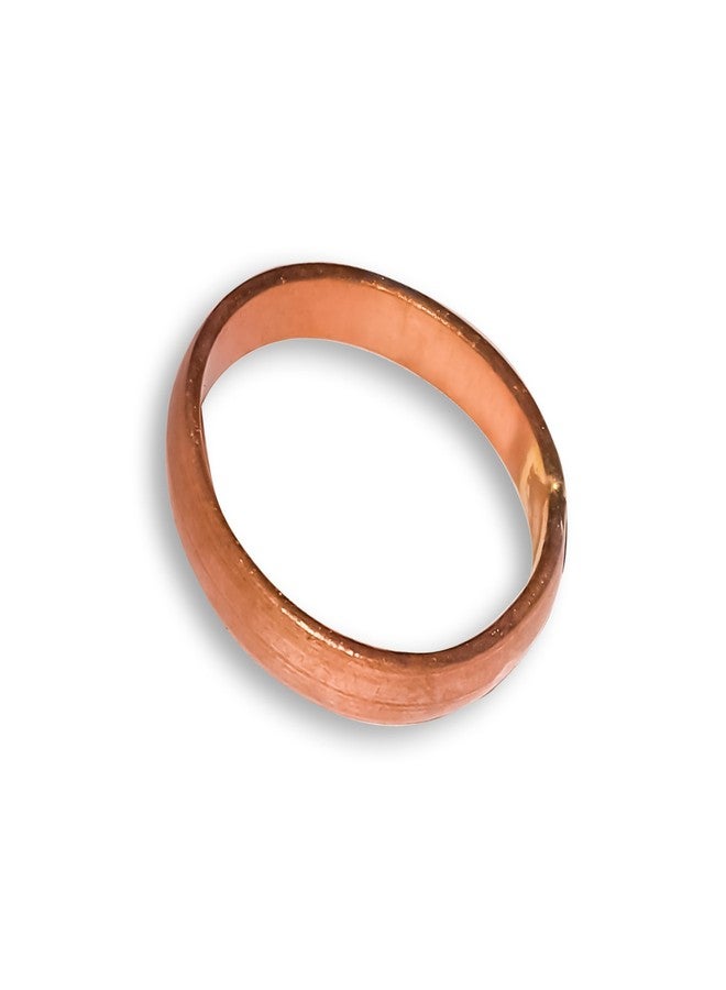 Hawai Health Beneficial Pure Copper Tamba Metal Finger Ring/Challa for Men and Women, Ring Size-19 - Image 2