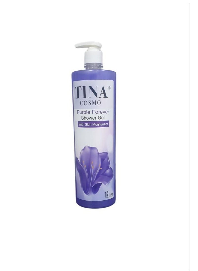 Tina Cosmo - Shower Gel Purple Forever 1000ml - Image 1