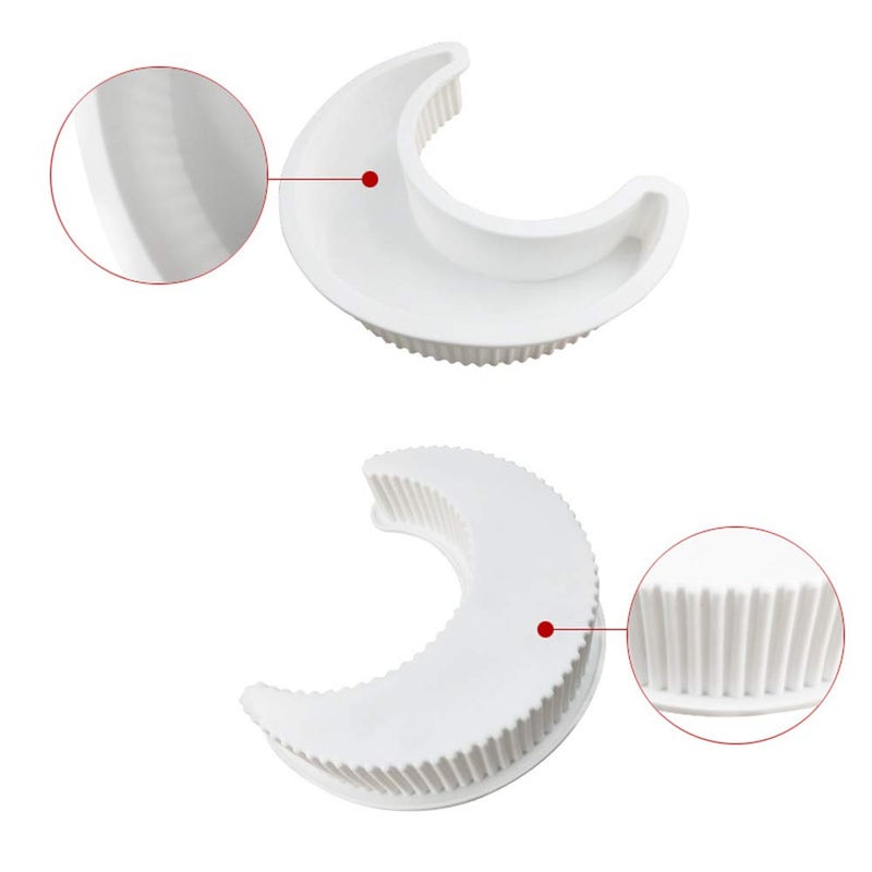 EchoDone Crescent Moon Shape Silicone Cake Pan, Moonlight Sonata Mousse Cake Bread Pizza Baking Mold Kitchen Bakeware Tools - Image 3