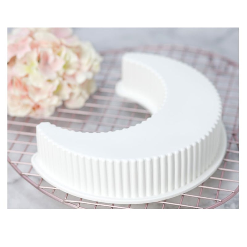 EchoDone Crescent Moon Shape Silicone Cake Pan, Moonlight Sonata Mousse Cake Bread Pizza Baking Mold Kitchen Bakeware Tools - Image 4