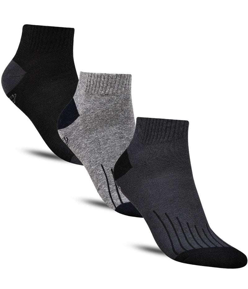 Dollar Casual Ankle Length Cotton Socks For Men's In (Pack of 3) - Image 1