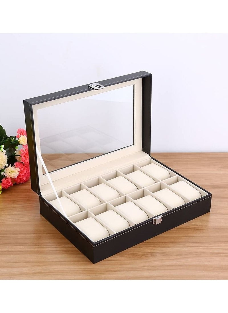 Generic - 12 Slot Watch Storage Box Organizer - Image 1