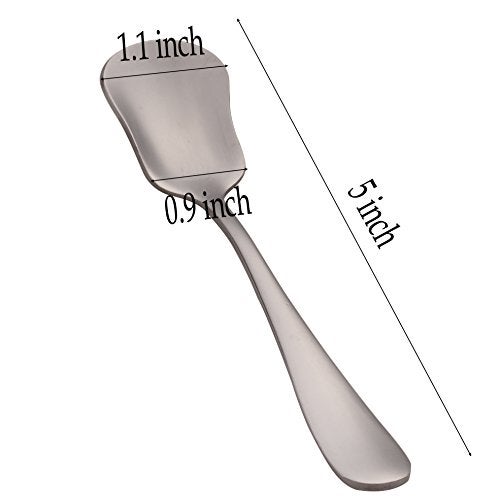 WARMBUY Small Stainless Steel Ice Cream Spoon Coffee Spoons Dessert Spoons, Set of 10 - Image 4