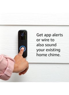 Blink Video Doorbell | TwoWay Audio, Hd Video, Motion And Chime App Alerts And Alexa Enabled  Wired Or WireFree (Black)  - Image 3