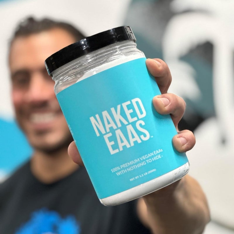 Nakd مسحوق الأحماض الأمينية NAKED EAAs 50 حصة نباتي بدون نكهة أحماض أمينية أساسية 500 جرام مكمل مسحوق EAAs طبيعي بالكامل - Image 4