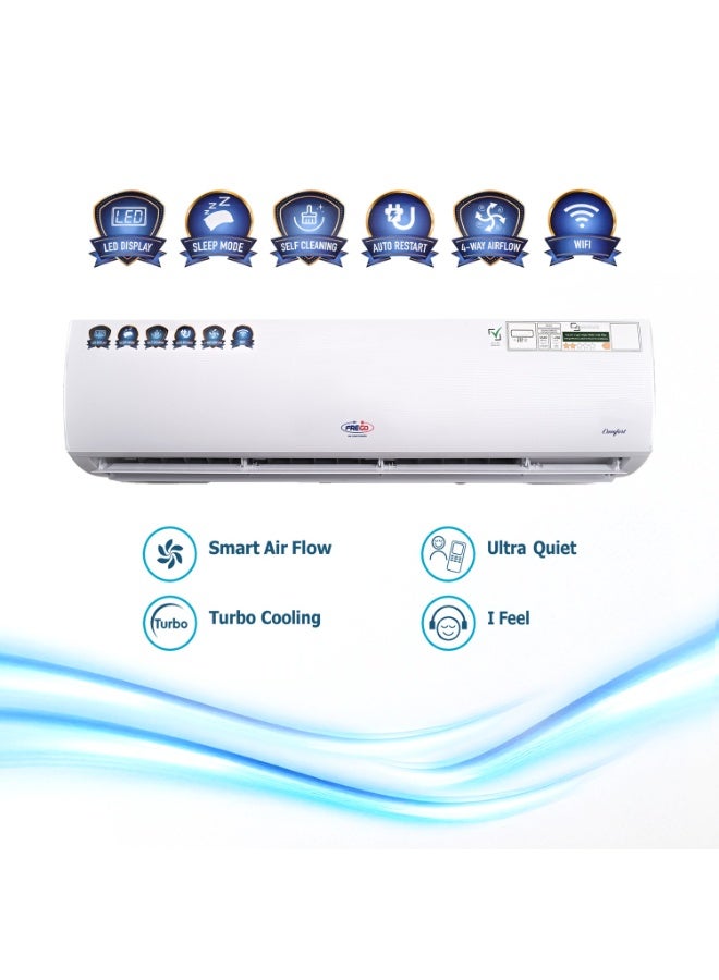 FREGO 2 Ton Split AC | Wi-Fi Enabled | 5-Year Warranty on T3 Rotary Compressor | R410 Gas | Comfort Series | White - Image 5