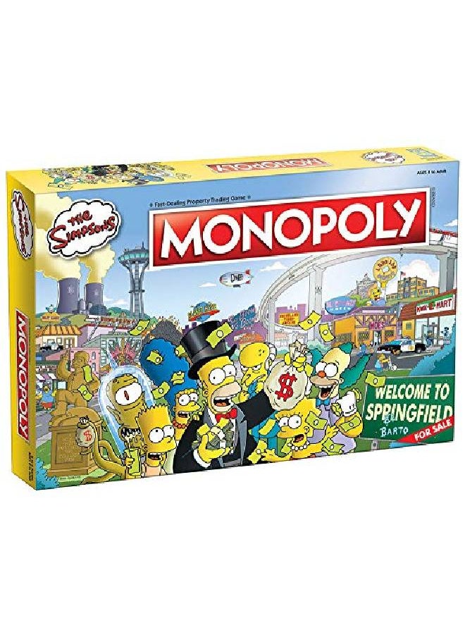 USAopoly Monopoly The Simpsons Board Game ; Based On Fox Series The Simpsons ; Collectible Simpsons Merchandise ; Themed Classic Monopoly Game  - Image 1