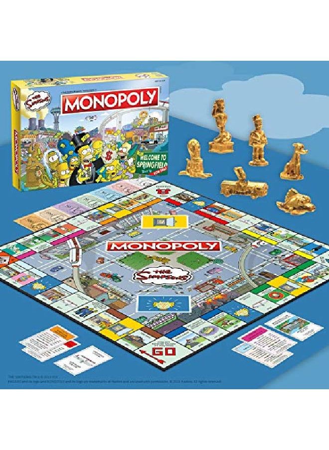 USAopoly Monopoly The Simpsons Board Game ; Based On Fox Series The Simpsons ; Collectible Simpsons Merchandise ; Themed Classic Monopoly Game  - Image 2