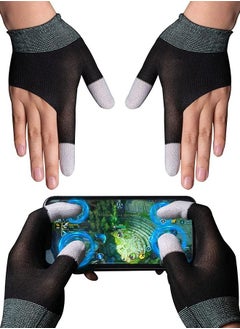 Xoopla 1-Pair E-Sports Game Gloves, Ultra-Thin Mobile Gaming Gloves，Anti-Sweat Mobile Finger Sleeve Breathable for High-Ranking Players Mobile Game Streamer，Touch Screen Gloves for PUBG Mobile Phone Games  - Image 1
