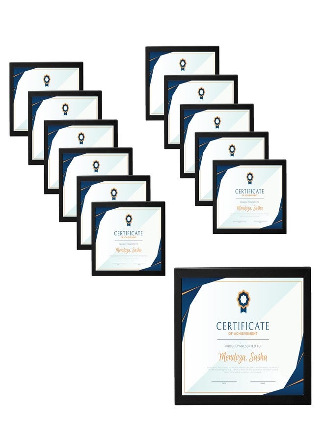 Dev Aastha Photo Frame For Wall | Photo Frame A4 Size | Rectangular Photo Frames | Wooden Frames For Home/Office | Frames For Wall Decor | Wall Mount Design Frame | Size- 8 * 12 (Black, Pack of 12) - Image 2
