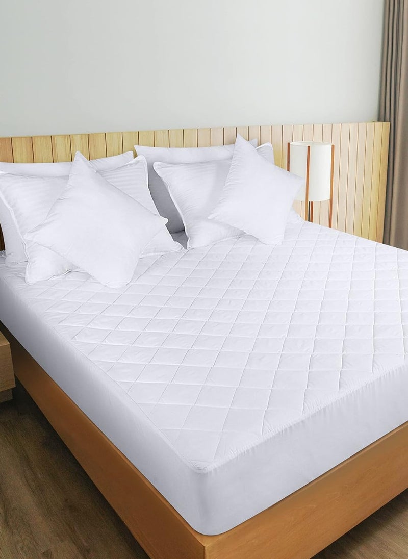 Blueberry Mattress Protector Cover Extra Deep Quilted Bed Topper Pad 120X200+20Cm - Image 1