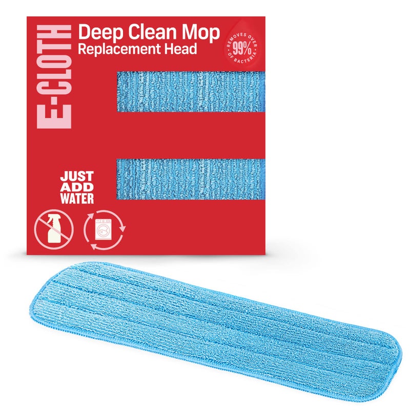 ECloth Microfiber Mop Head Replacement  Reusable Microfiber Mop Pads Washable Floor Cleaning Pads MultiSurface Wet Mopping Cloths Compatible with ECloth Deep Clean Mops  1 Pack