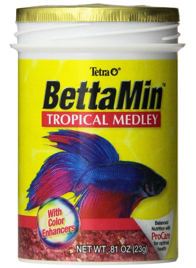 Tetra 16838 BettaMin Flakes, 0.81-Ounce,Blacks & Grays