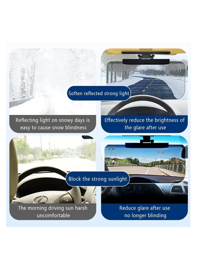 موسع واقي الشمس للسيارة HD، حجب الضوء بنسبة 72.5%، حماية من الوهج للزجاج الأمامي، يقلل من وهج الشمس، العمى الثلجي، وأشعة UV، يناسب جميع المركبات. - Image 5