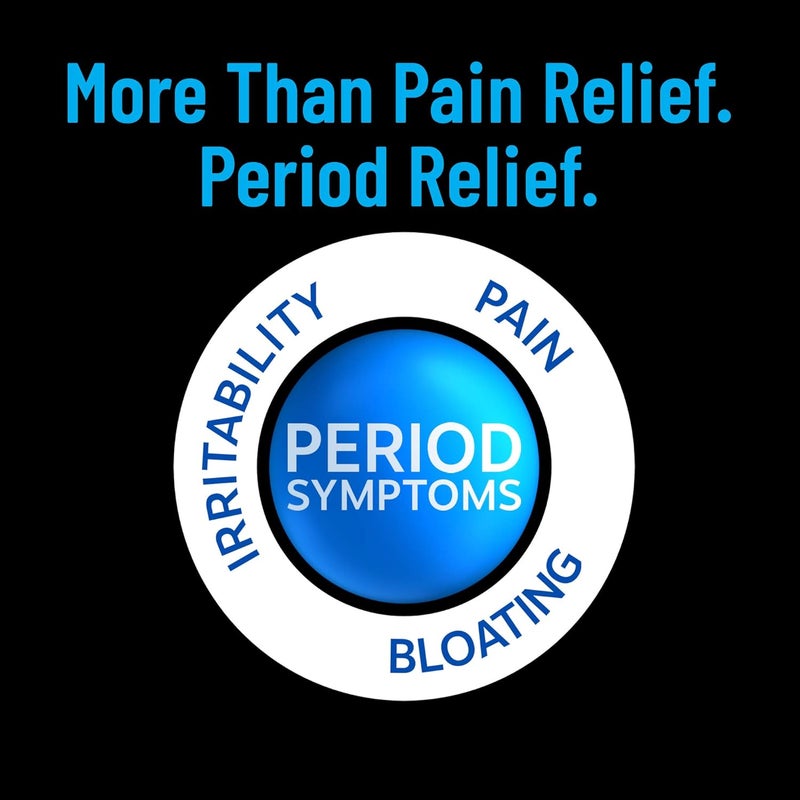 Pamprin MultiSymptom Formula with Acetaminophen Menstrual Period Symptoms Relief including Cramps Pain Irritability and Bloating 40 Caplets Pack of 5 - Image 5