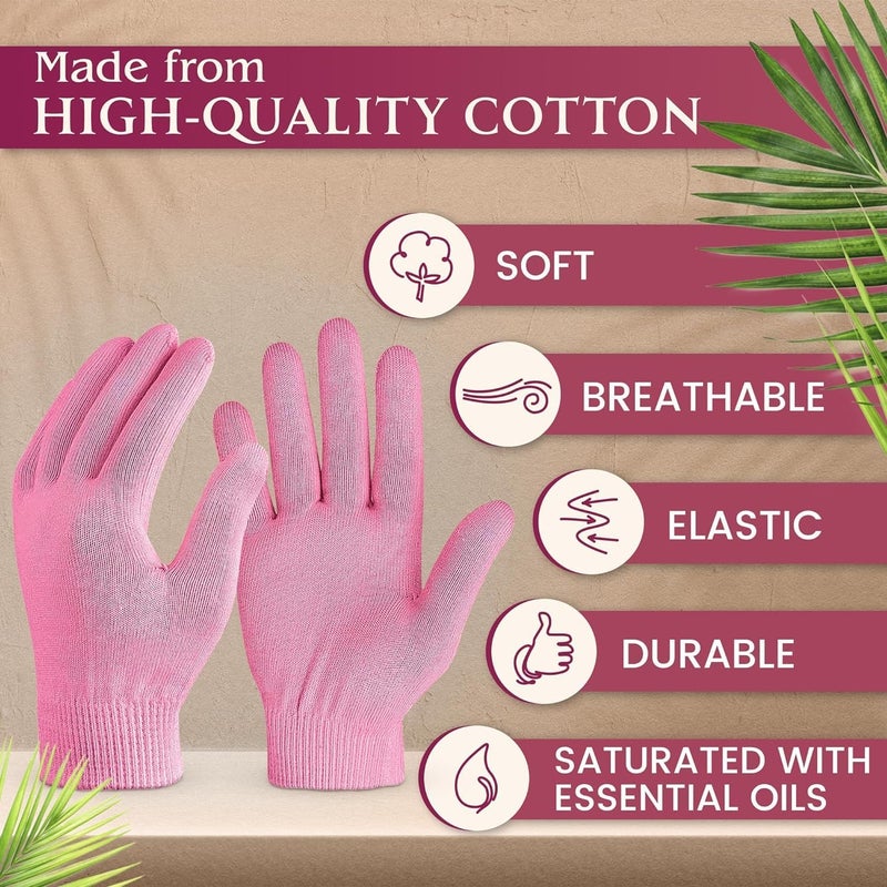 Shovclick Moisturizing Hand GlovesSpa Hydrating Aloe Lotion Gloves For Repairing Hands Skin Dry CrackedAging HandsEczemaAnd Softening Rough SkinCallusesExfoliating Hand Peeling Mask