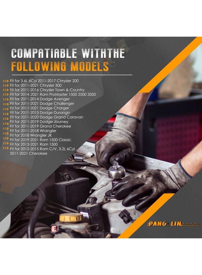 PANGOLIN 926-959 926-959-BK Aluminum Engine Oil Filter Housing Kit with Oil Cooler and Gaskets/Filter for 2011-2016 Dodge for Chry-sler 200 300 Ram Jeep 3.6L, Replace OE 5184294AC,7B0115401 - Image 2