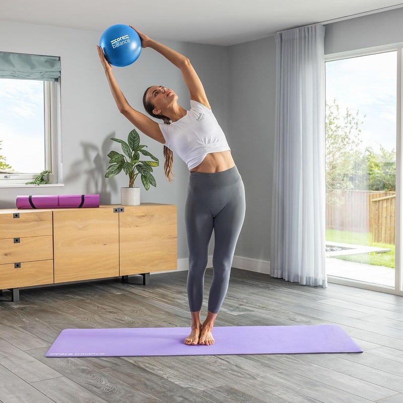 Core Balance 9 Inch Anti Burst Pilates Ball - Mini Exercise Ball for Yoga, Barre, Stretching and Core Stability Workout - Image 2