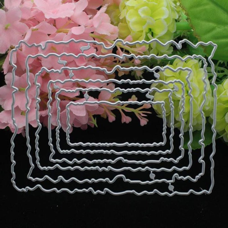 Cutting Dies for Card Making Carbon Steel Rectangle Die Cuts Stencils Tool for Paper CraftingScrapbookingEmbossingPhoto Album DecorDIY CraftGift
