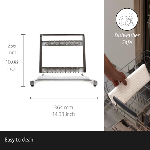 BOSKA Soft Cheese Slicer Stainless Steel - Mozzarella Cutter - Commercial slicer - Best for soft cheese, toffu and eggs - Multifunctional Rust-Proof Shredder - Handheld Slicer - Image 3