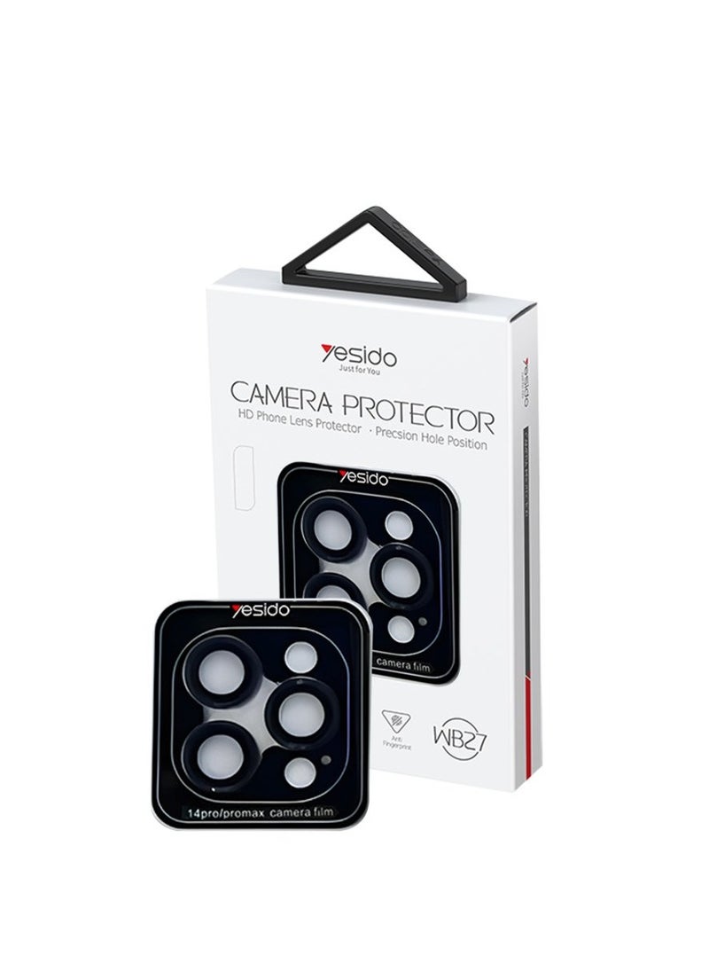 Yesido - Camera Protector Iphone 14PRO MAX HD Phone Lens WB27 Black - Image 1