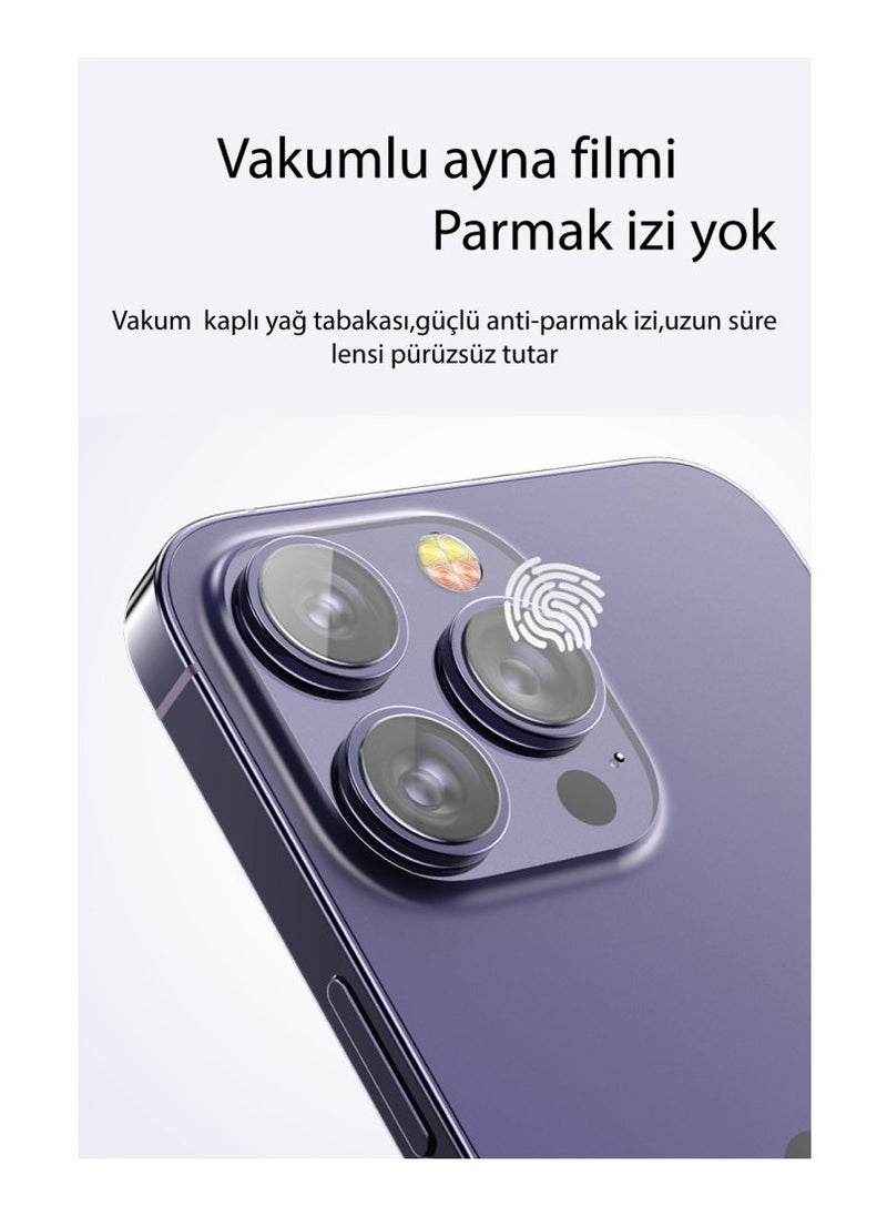 Yesido - Camera Protector Iphone 14PRO MAX HD Phone Lens WB27 Black - Image 1