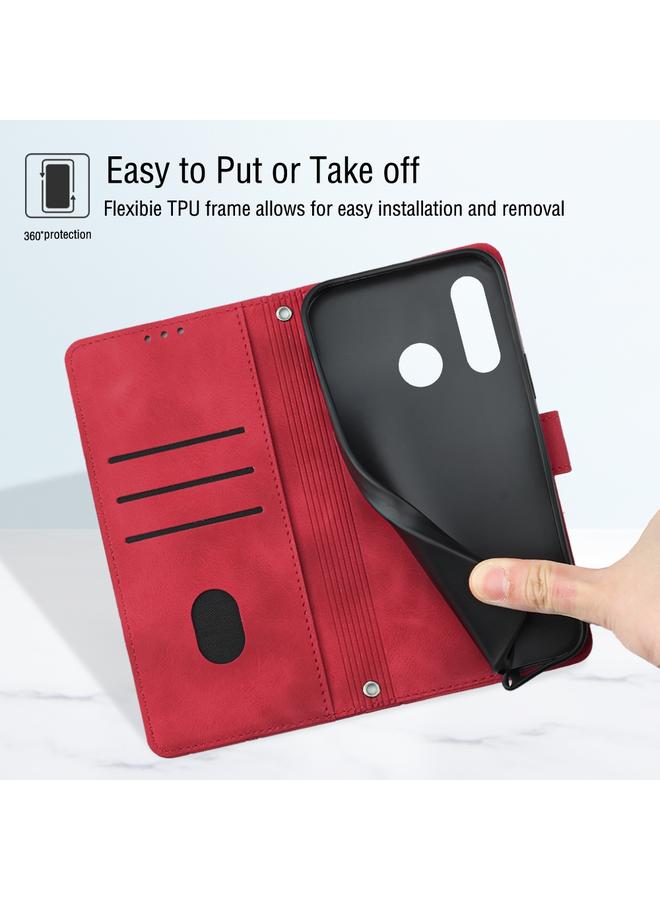 Zaboon Case For Huawei P30 lite Skin-feel Embossed Leather Phone Case - Image 3