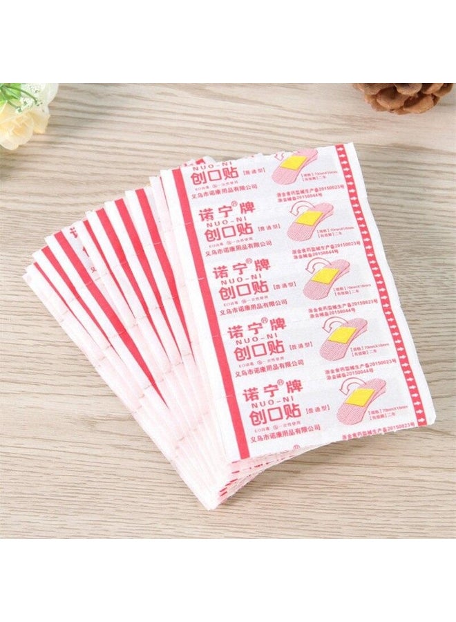 Generic 100PCs Band Aid Hemostasis Adhesive Bandages Waterproof Breathable Hemostatic Stickers Survival Emergency Kit Wound Plaster 