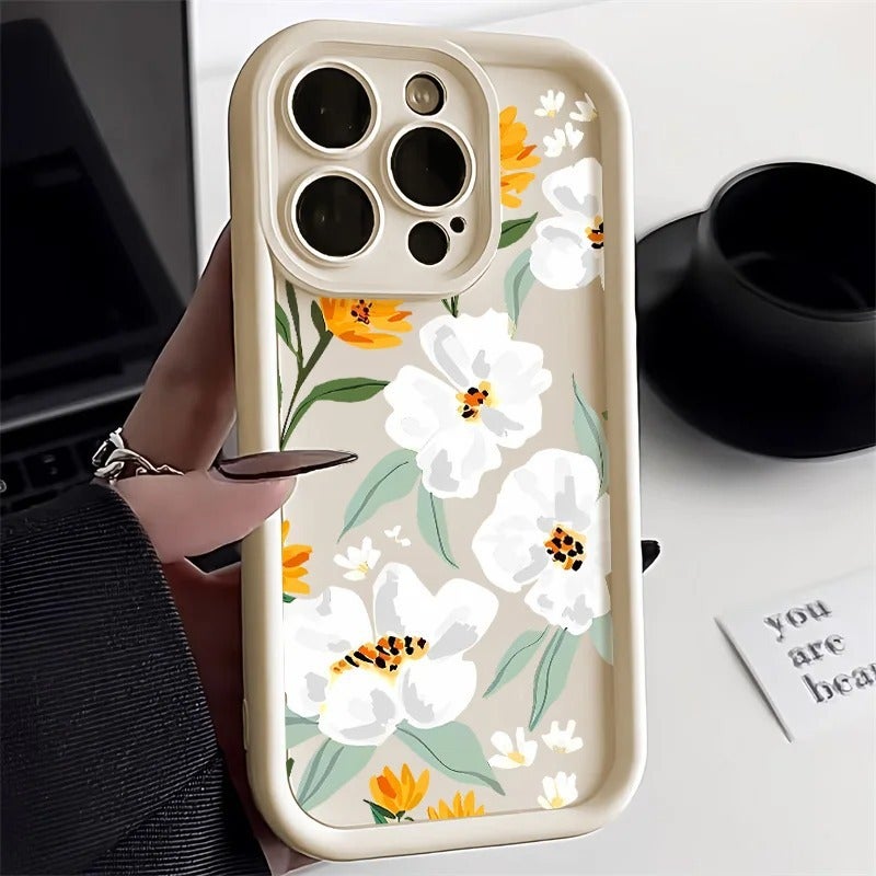 حافظة هاتف ياسمين iPhone15promax أبل 14 زهور 13 صغيرة جديدة 12 سيليكون ناعمة 11 - Image 5