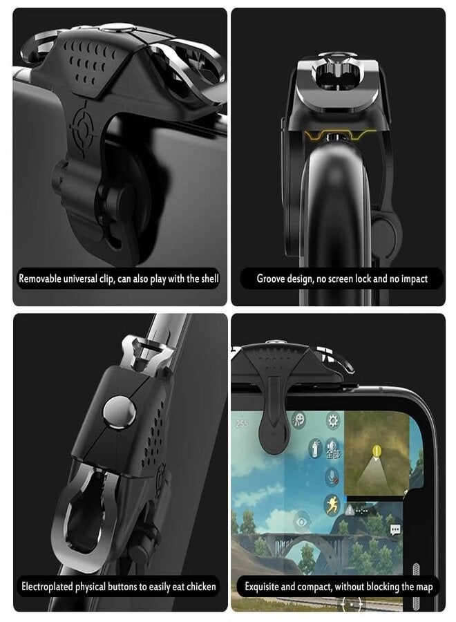 Mobile Game X9 with Dot Trigger Controller on Handle for PUBG 30 Shoots on Press Frequency Conversion Phone Game Shooter  - Image 1