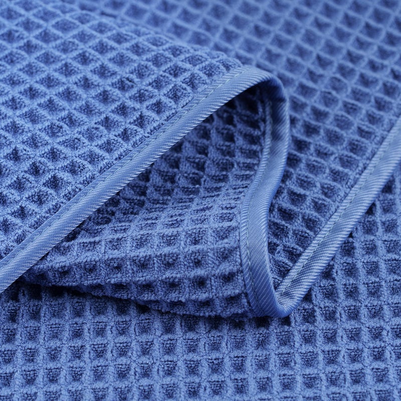 POLYTE 430 GSM Microfiber Lint Free Hand Towel, 16 x 30 in, 4 Pack (Waffle Weave) - Image 4