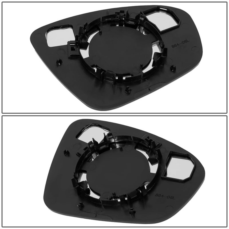 DNA MOTORING DNA MOTORING Flat Side Mirror Glass Driver Left Compatible with Nissan Altima 2019-2024, Without Heated Glass, OEM-MG-0845, NI1324141  - Image 2