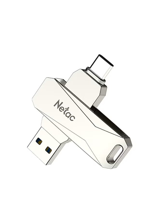 Netac Type-C USB 64GB Double Interface Flash Drive Plug U782C_2 Silver - Image 4