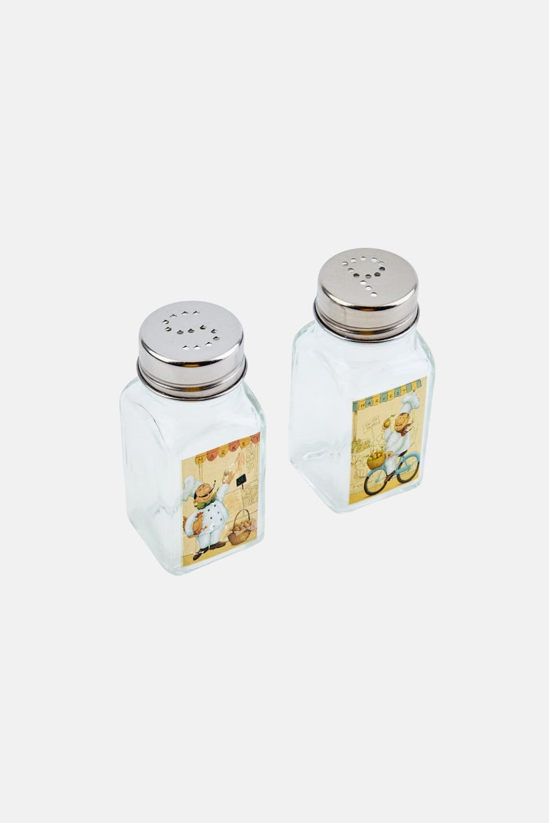 Precious Home 2 Pieces Chief Salt And Pepper 790ml, Transparent  - Image 2