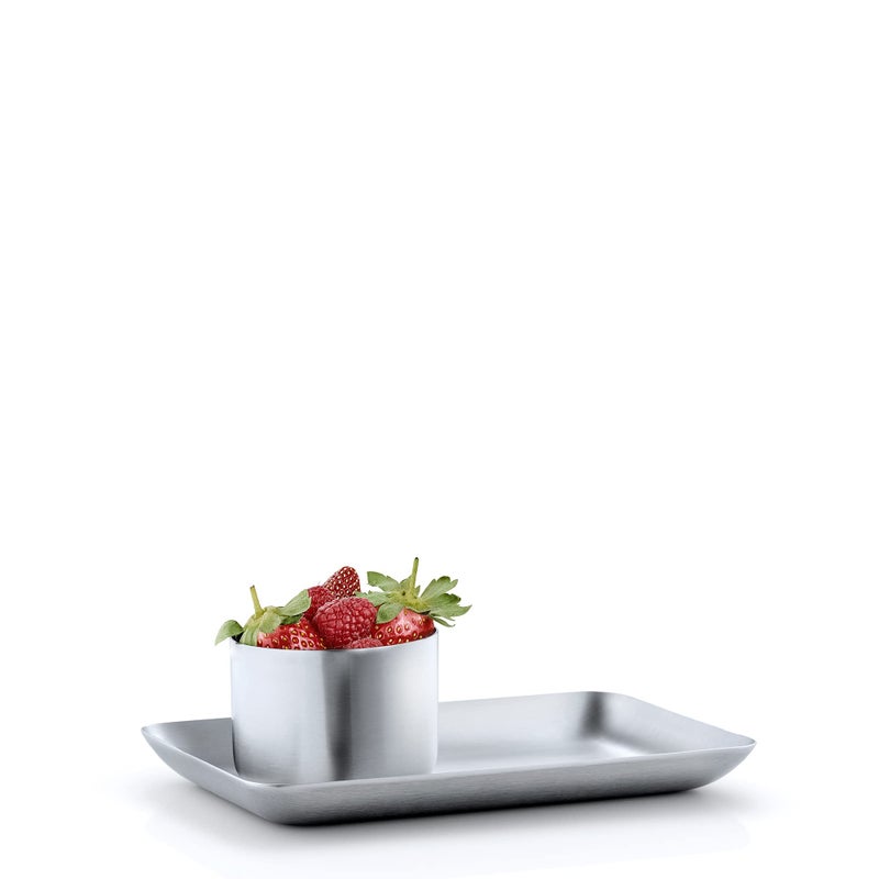 blomus Basic Stainless Steel Tray 4"" x 7"" - Image 1