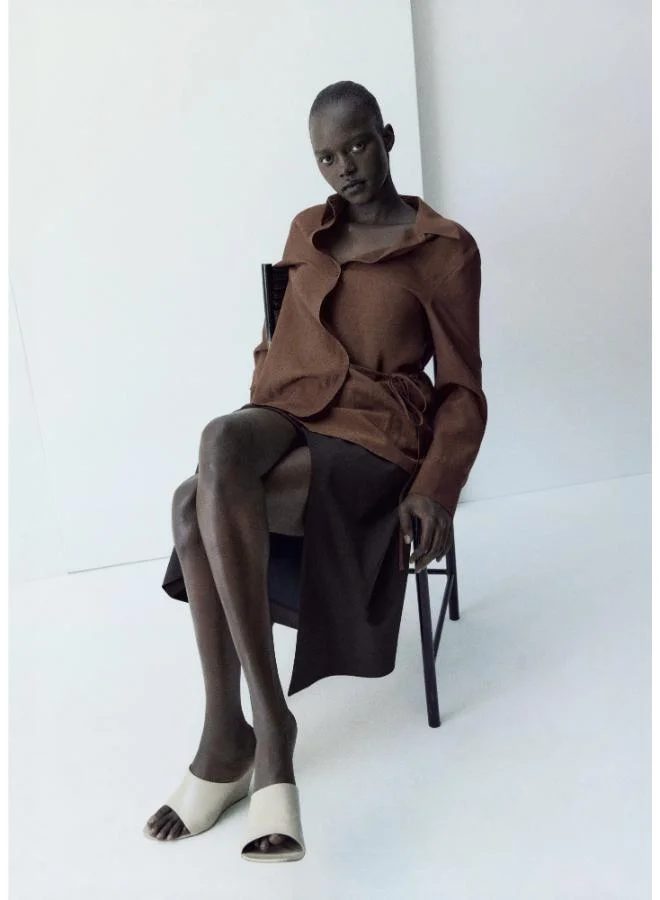 MANGO  Wrap shirt with bow for Women | Best Price UAE