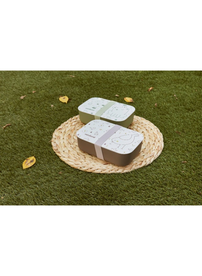 Miniland Naturlunch Frog Eco-Friendly Baby Lunch Box - Image 5