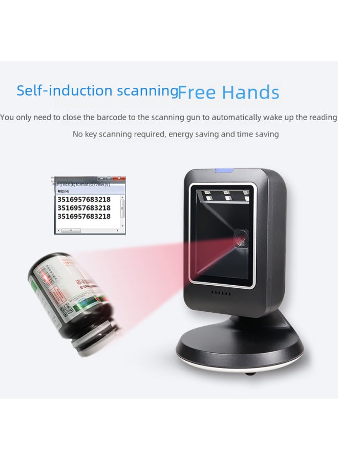 EAST Sweeping Gun Dw158 Scanning Platform Two-dimensional Code Payment Wired Handheld Barcode Scanner Supermarket Cash Register Box - Image 2